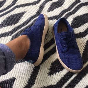 Toms blue mesh cordones lace up shoe
